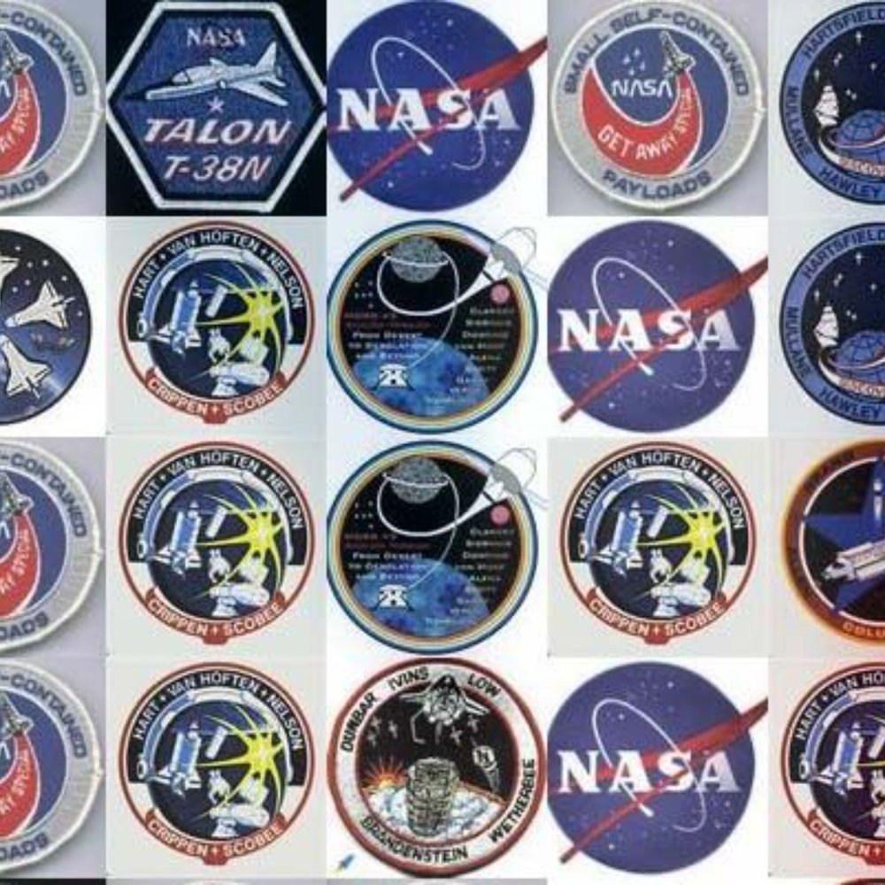 Amazing NASA Mission Patches collection Mosaic w/COA - Picture 2 of 2
